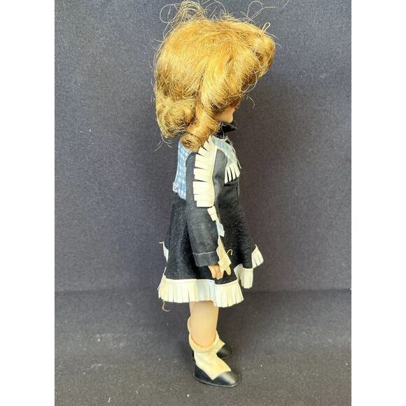 12” Vintage Shirley Temple Doll Tagged Western Dress RARE BLUE YOKE +Two Dresses - Picture 8 of 14